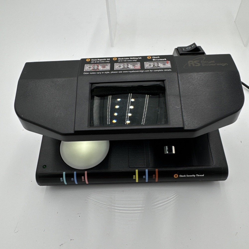 ROYAL SOVEREIGN RCD-3 PLUS‎ Counterfeit Detector Works